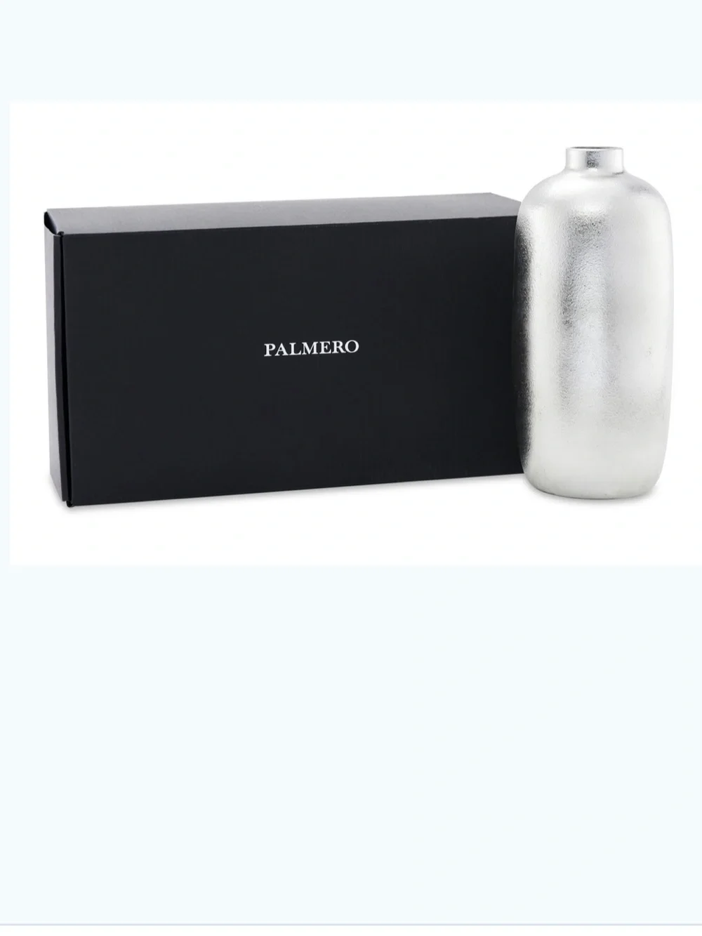 Silver Decorative Vase - Modern Metallic Home Accent